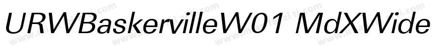 URWBaskervilleW01 MdXWide Regular字体转换